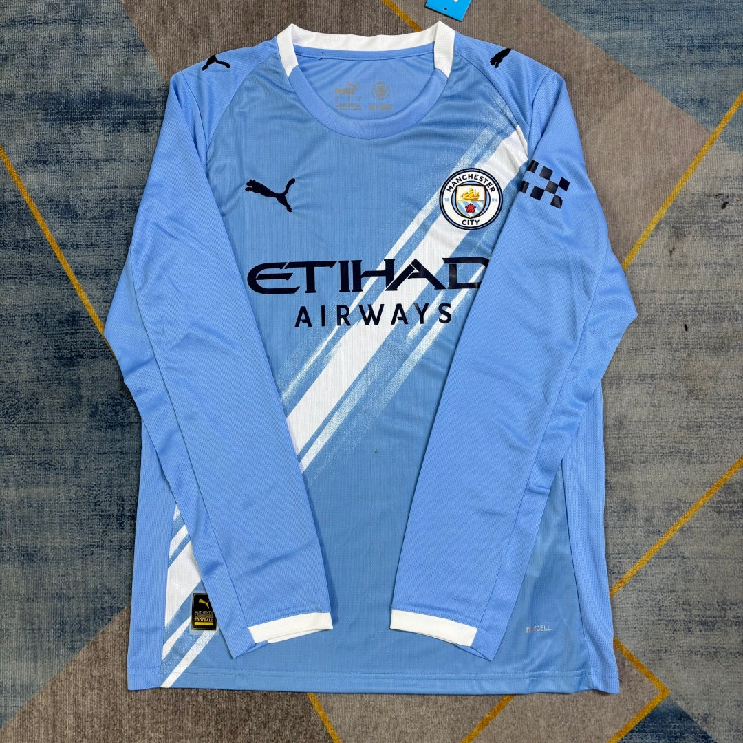 Maillot Manchester City Domicile 2025/26 à Manches Longues