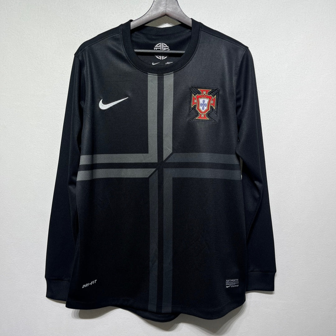 Maillot Rétro Portugal Extérieur 2012 à Manches Longues