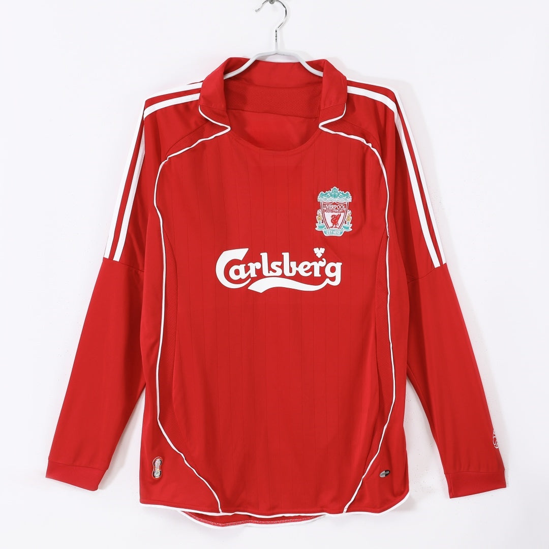 Maillot Rétro Liverpool Domicile 2006-2007 à Manches Longues