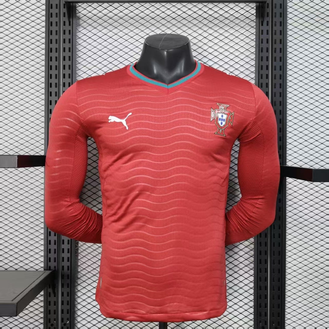 Maillot Portugal Domicile 2025/26 – Version Joueur à Manches Longues