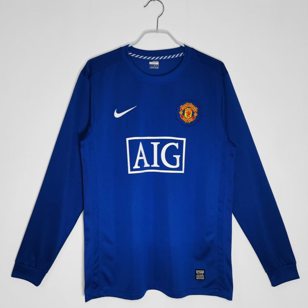 Maillot Third Rétro Manchester United 2007-2008 à Manches Longues