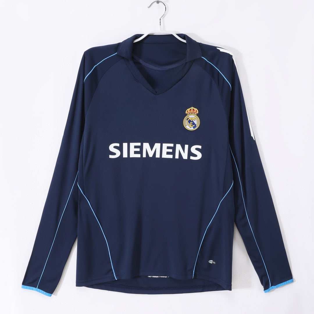 Maillot Rétro Real Madrid Extérieur 2005-2006 à Manches Longues