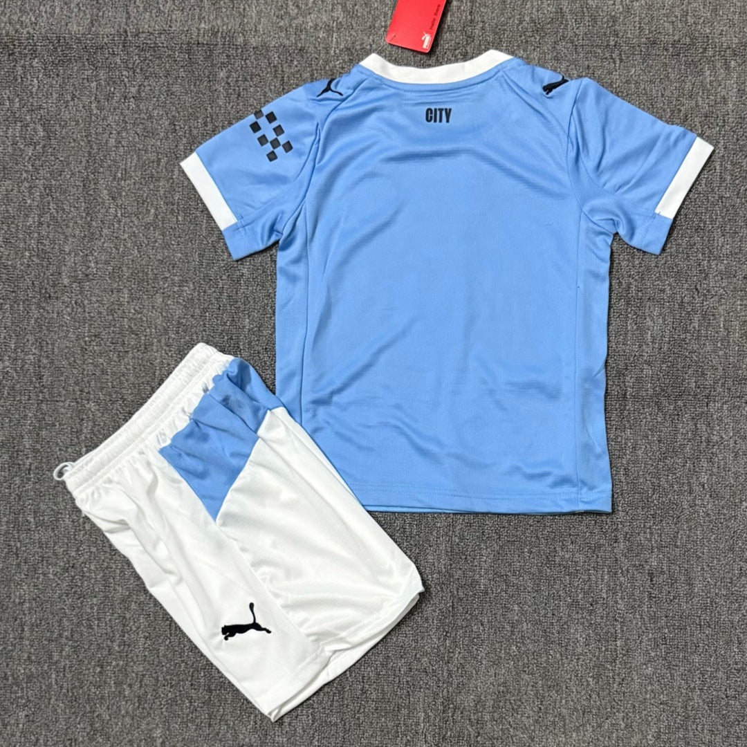 Ensemble Enfant Manchester City 2025/26 – Tenue Domicile