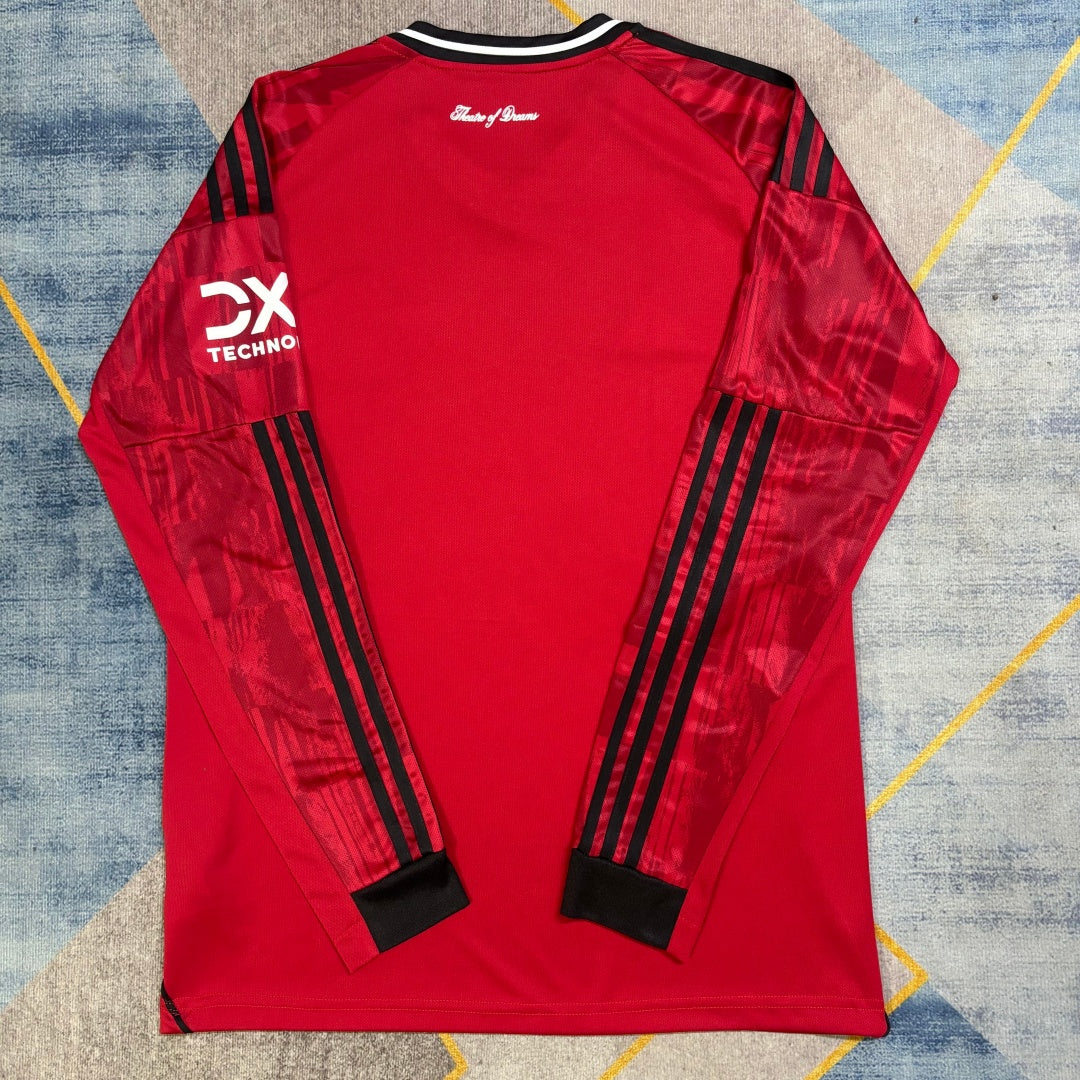 Maillot Manchester United Domicile 2025/26 à Manches Longues