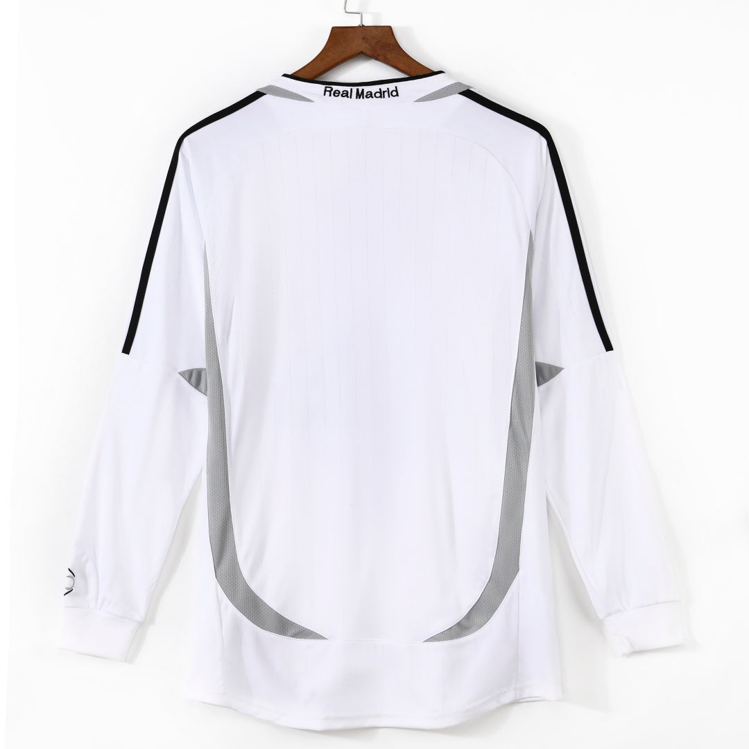 Maillot Rétro Real Madrid Domicile 2006-2007 à Manches Longues