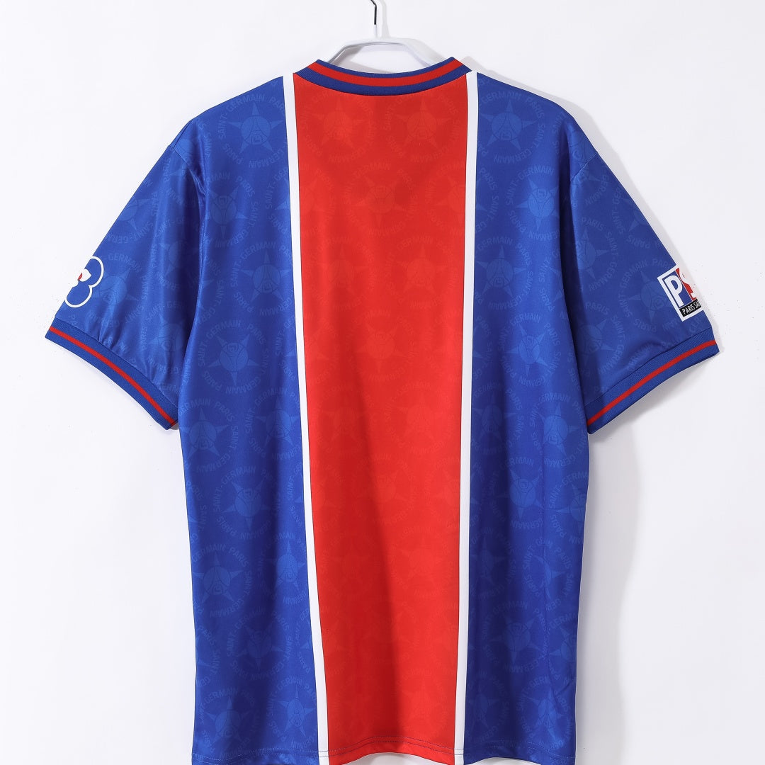 Maillot Rétro PSG Domicile 1995-1996 – Style Authentique des Années 90