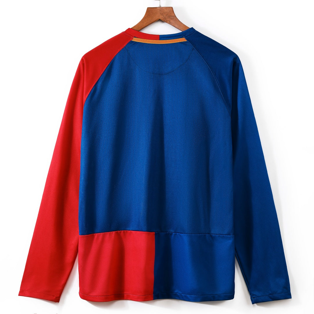 Maillot Rétro FC Barcelone 2008-2009 Domicile à Manches Longues