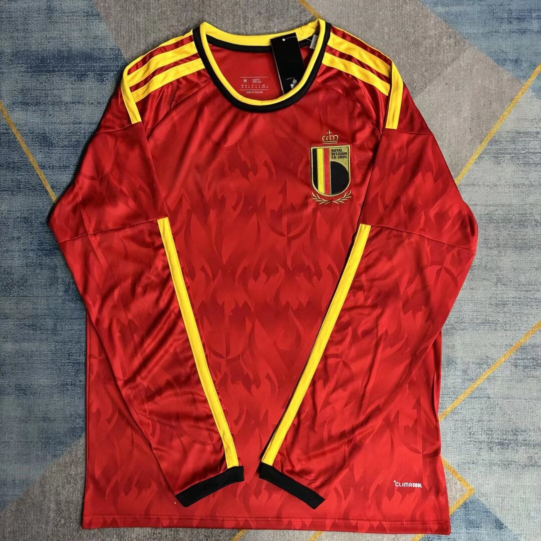 Maillot Belgique Domicile 2025/26 à Manches Longues