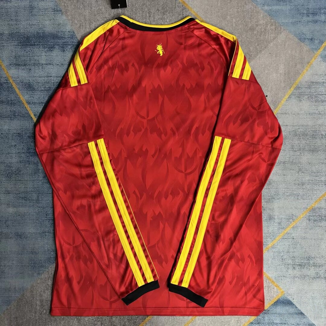 Maillot Belgique Domicile 2025/26 à Manches Longues