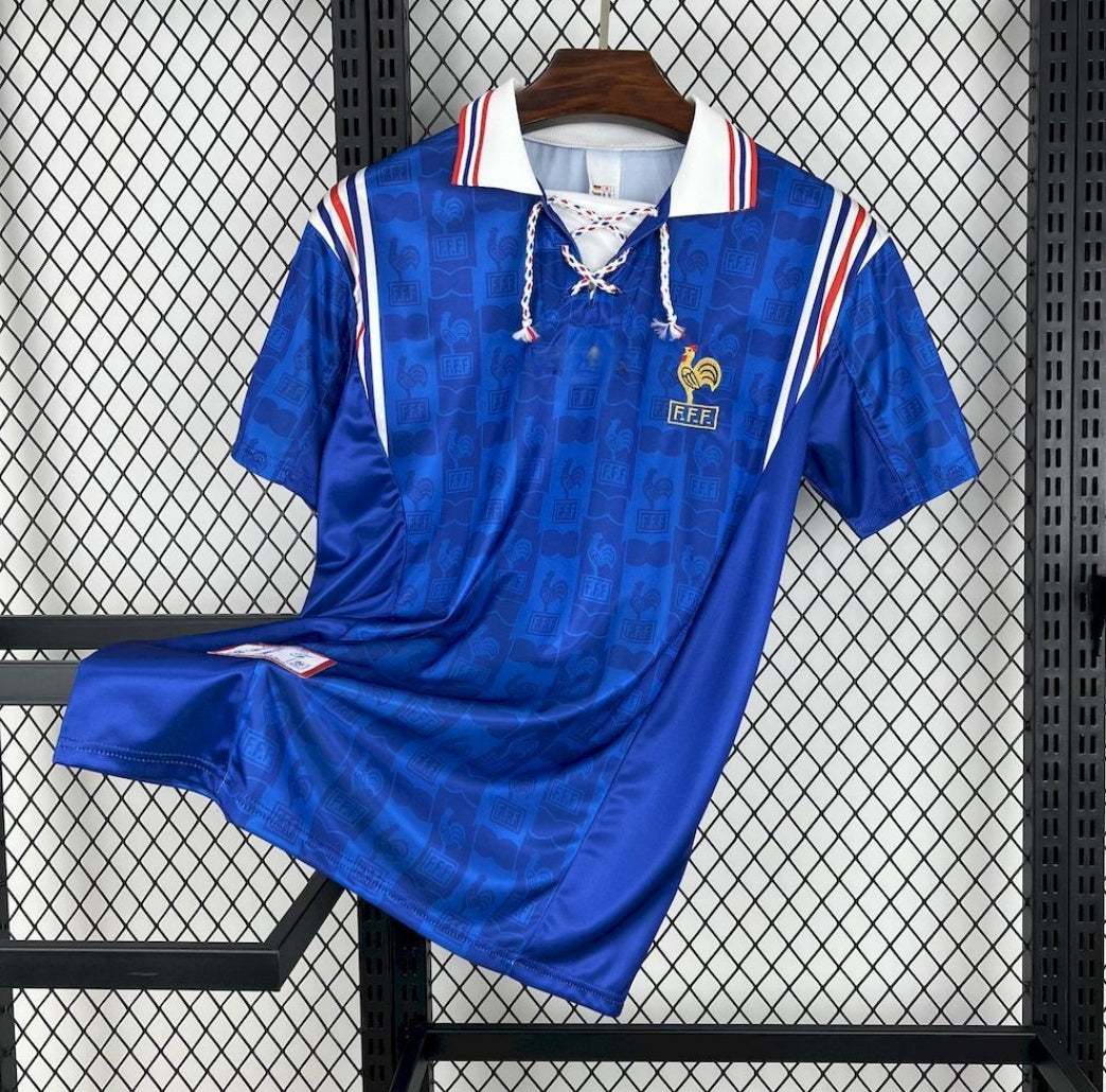 Maillot Rétro France Domicile 1996 – Édition Vintage Classique