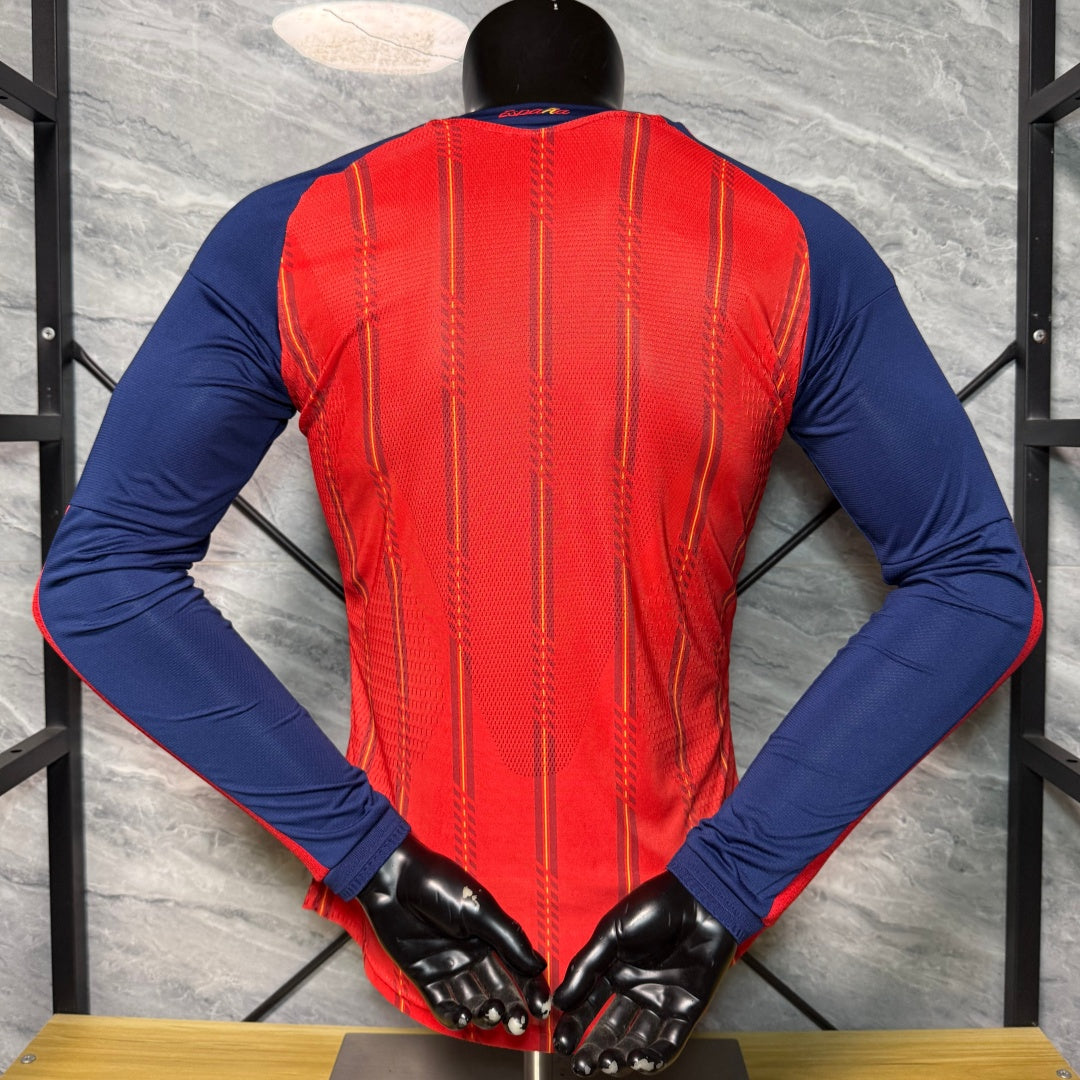 Maillot Espagne 2025/26 Domicile Player à Manches Longues