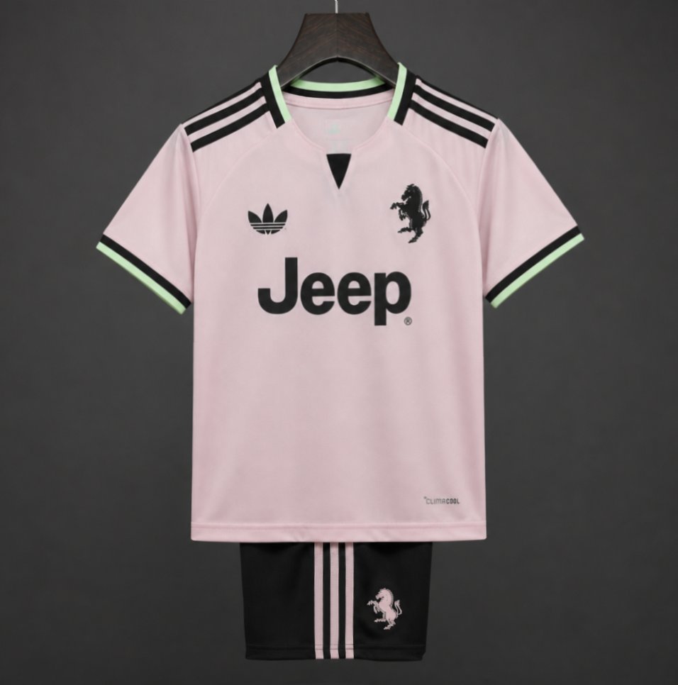 Ensemble Enfant Juventus Extérieur 2026/2027 – Maillot & Short Officiels
