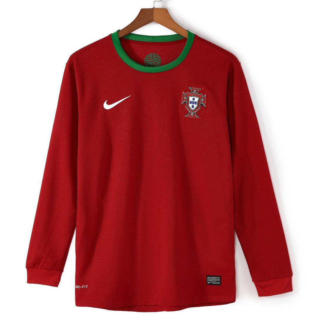 Maillot Rétro Domicile du Portugal 2012 à Manches Longues