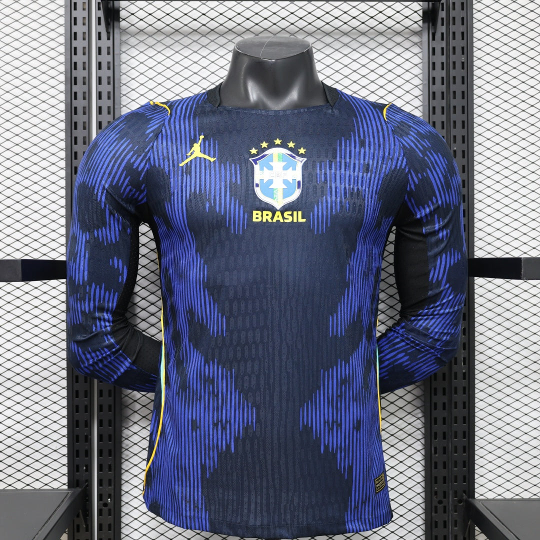 Maillot Brésil Extérieur 2026 – Version Joueur à Manches Longues