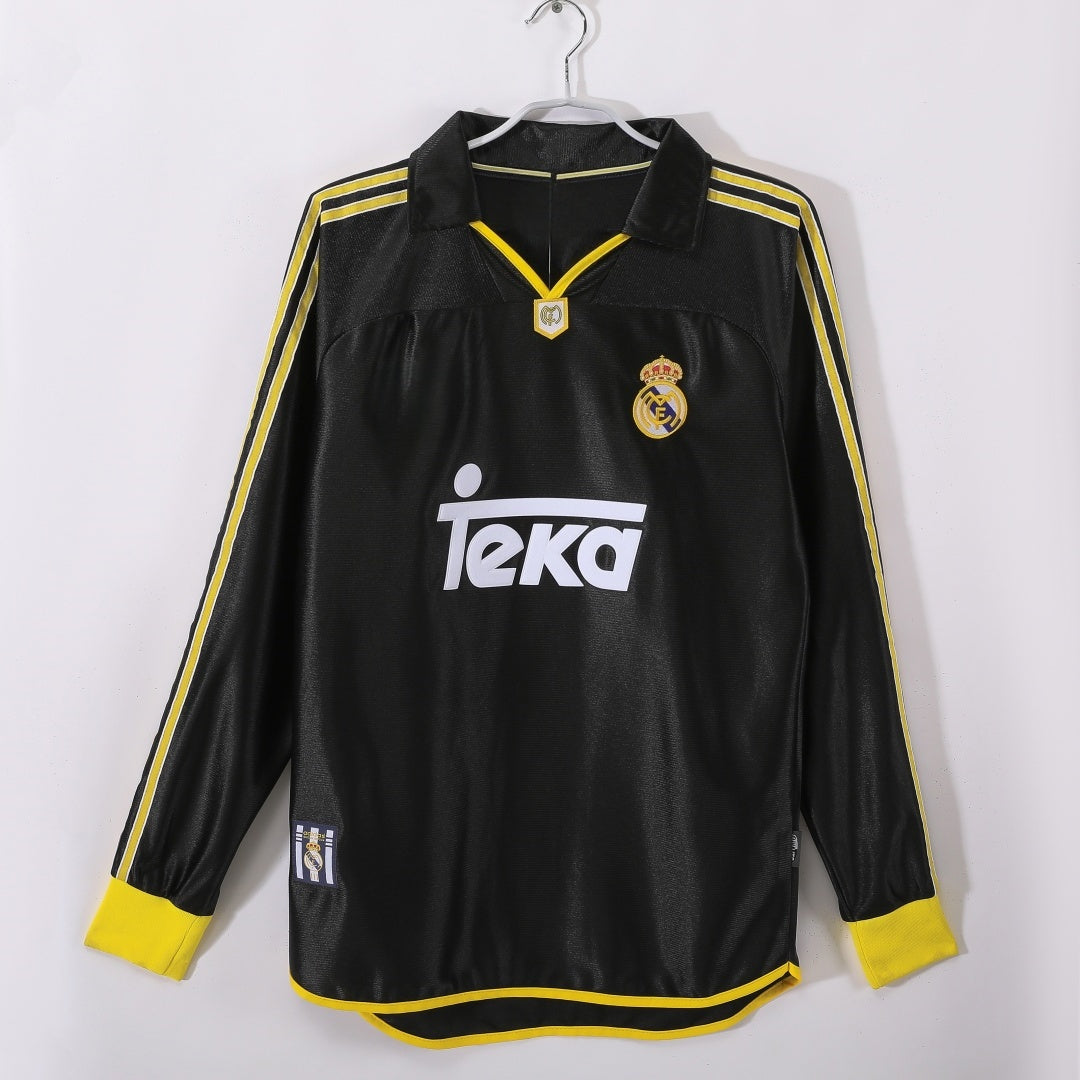 Maillot Rétro Real Madrid Extérieur 1999-2001 à Manches Longues