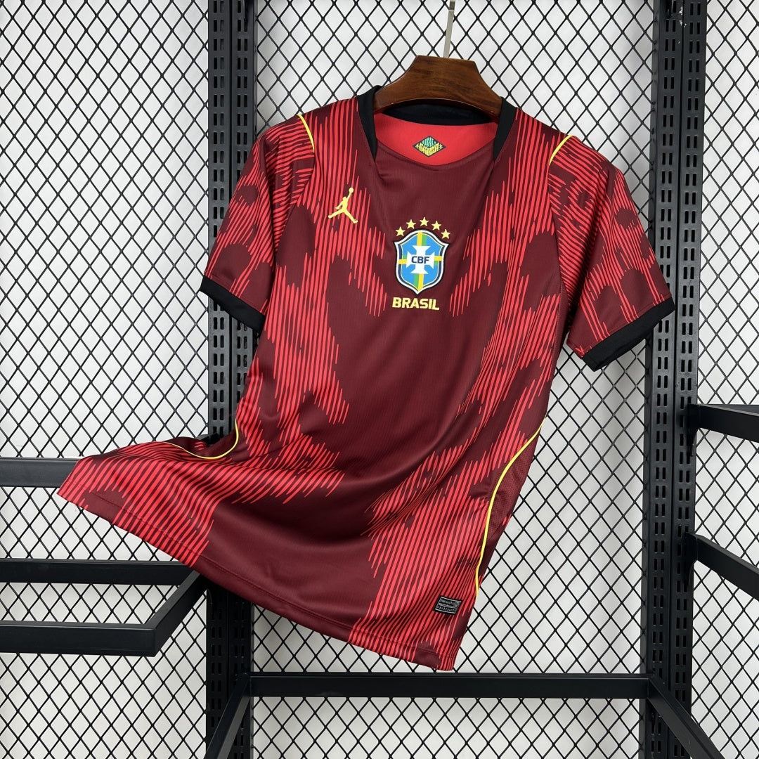 Maillot Rouge du Brésil 2026 – Style Officiel et Élégant