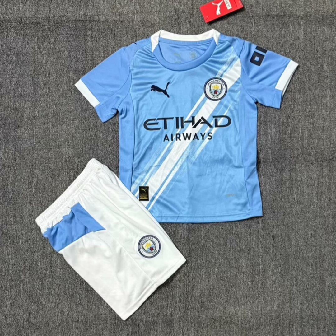 Ensemble Enfant Manchester City 2025/26 – Tenue Domicile