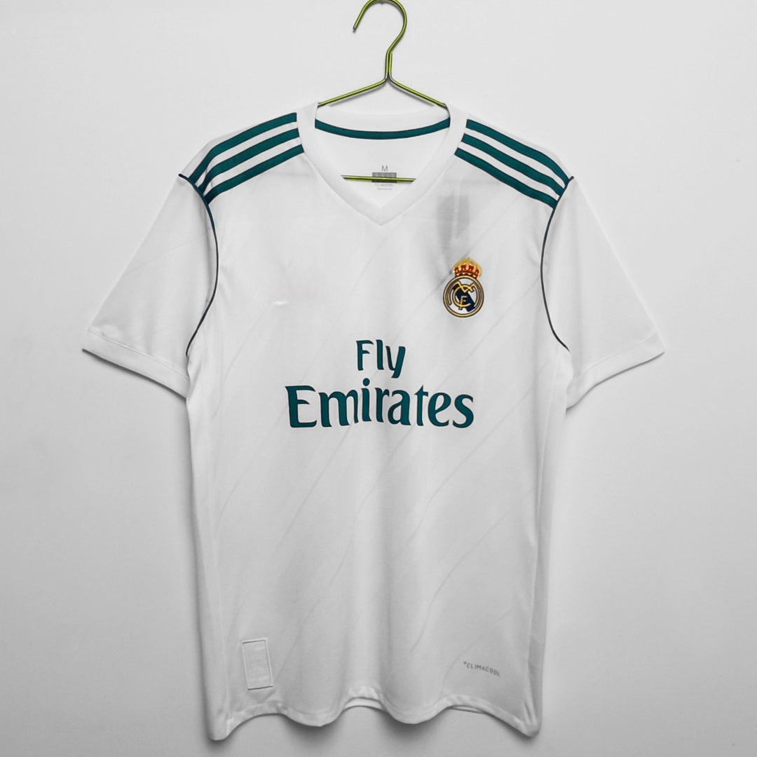 Maillot Rétro Domicile Real Madrid 2017-2018 – Style Authentique et Intemporel