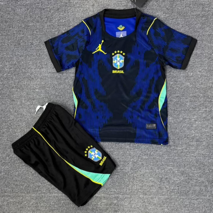 Ensemble Extérieur Brésil Enfant 2026 – Tenue Complète de Football