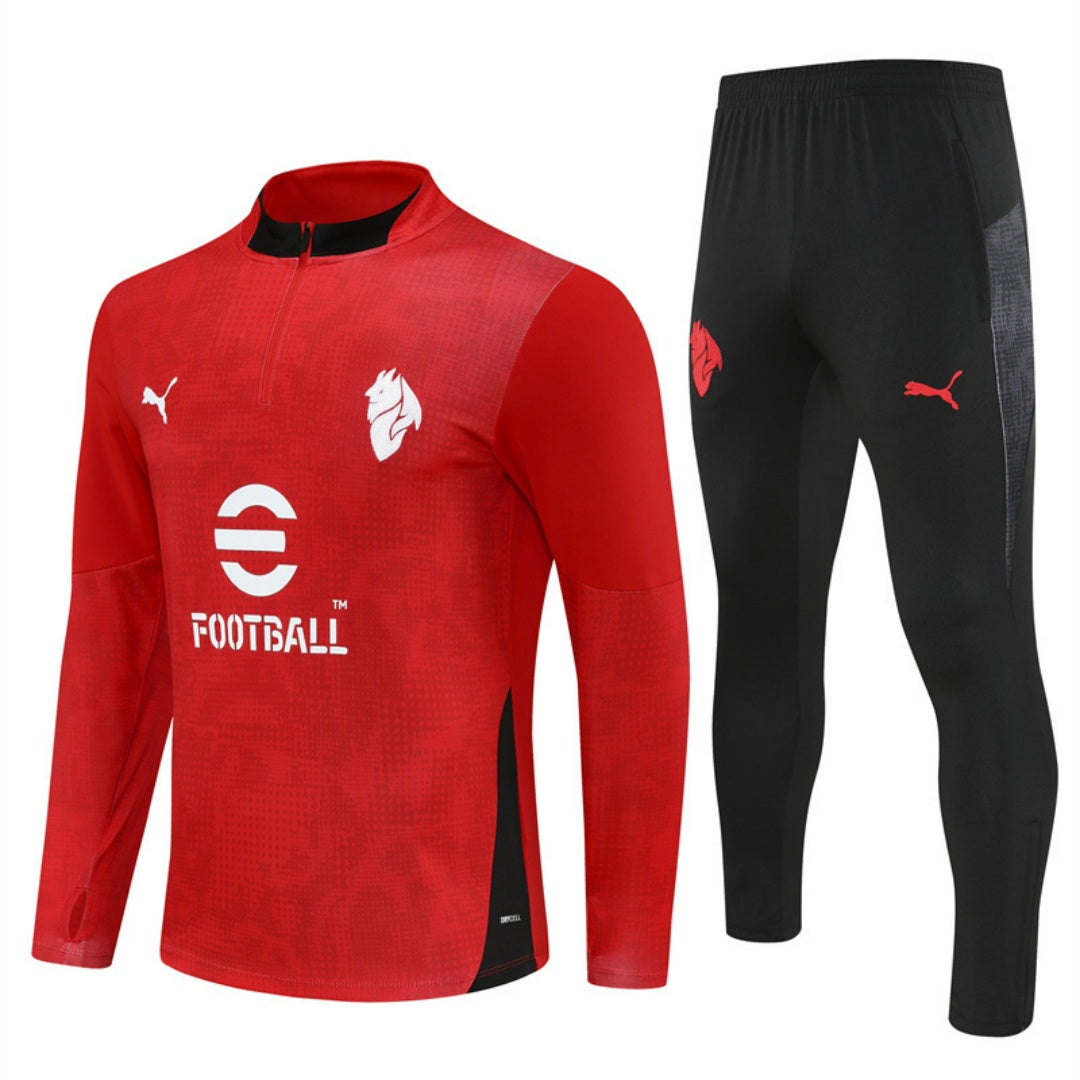AC Milan 2025/26 Red Football Kit Ensemble