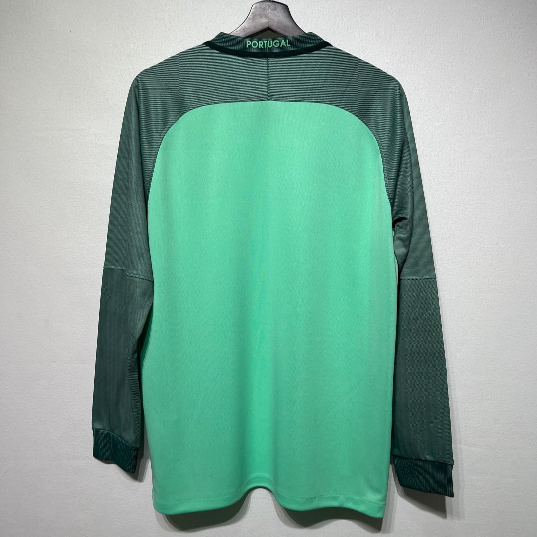 Maillot Rétro Portugal Extérieur 2016 à Manches Longues