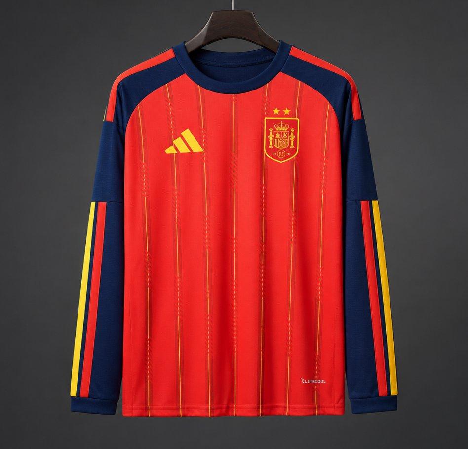 Maillot Espagne Domicile 2025/2026 à Manches Longues