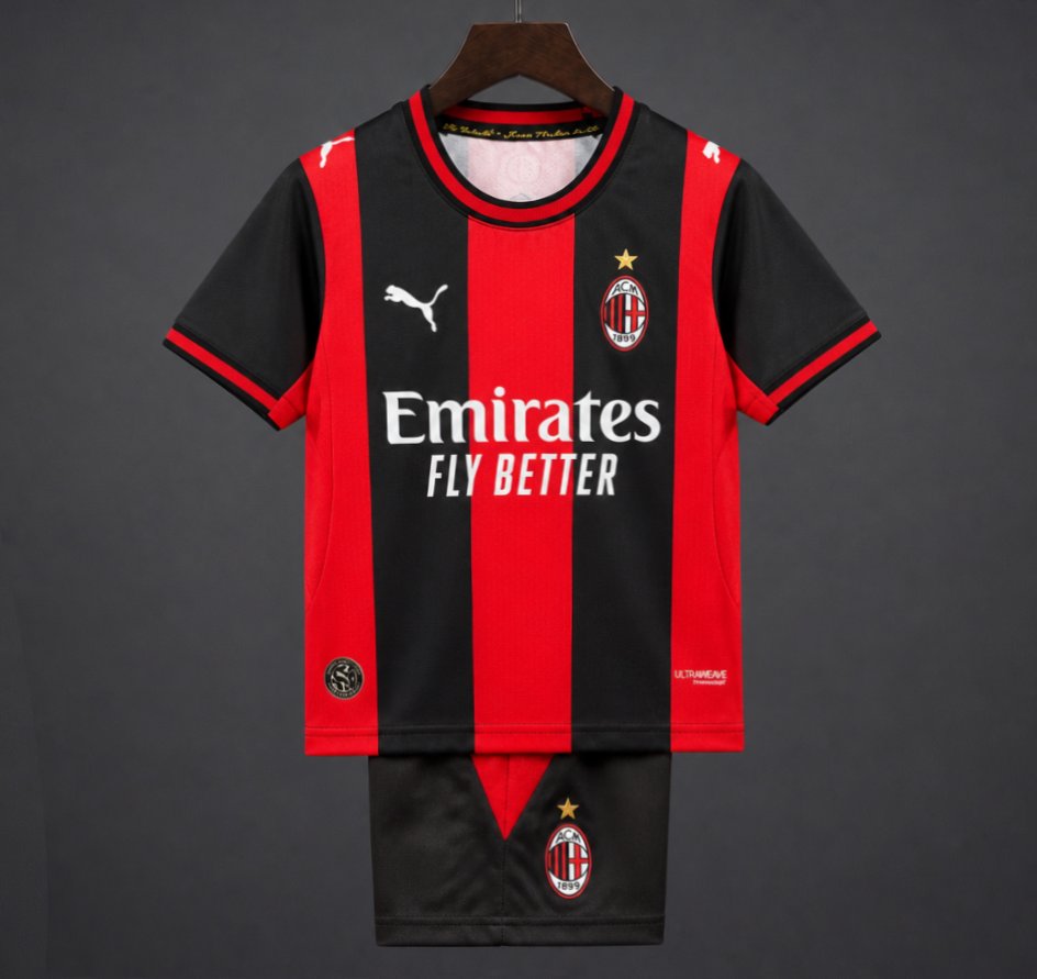 Ensemble Enfant AC Milan Domicile 2026/27 – Tenue Officielle Complète