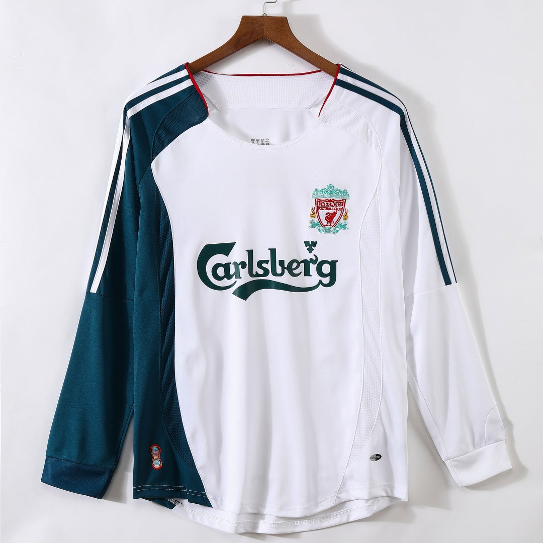 Maillot Rétro Liverpool Extérieur 2006-2007 à Manches Longues