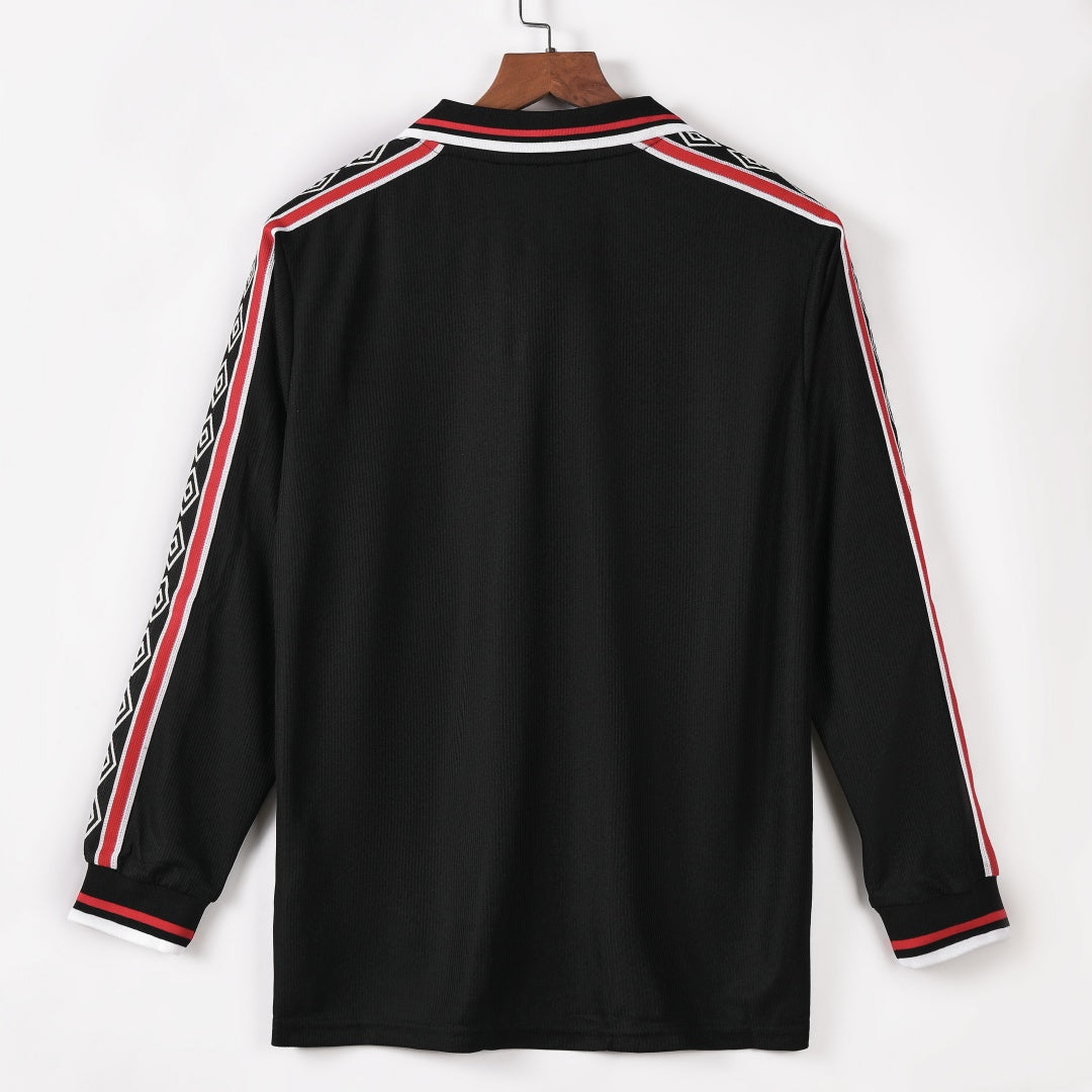 Maillot Extérieur Rétro Manchester United 1998-1999 à Manches Longues