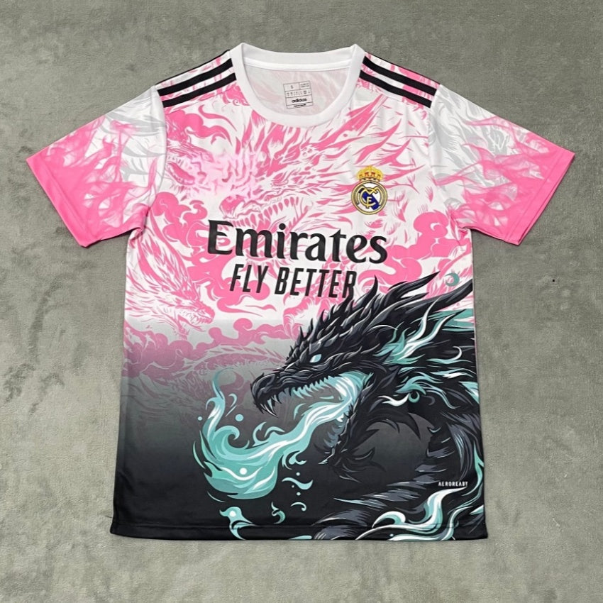 Maillot Real Madrid 2025-2026 – Édition Spéciale Dragon Rose