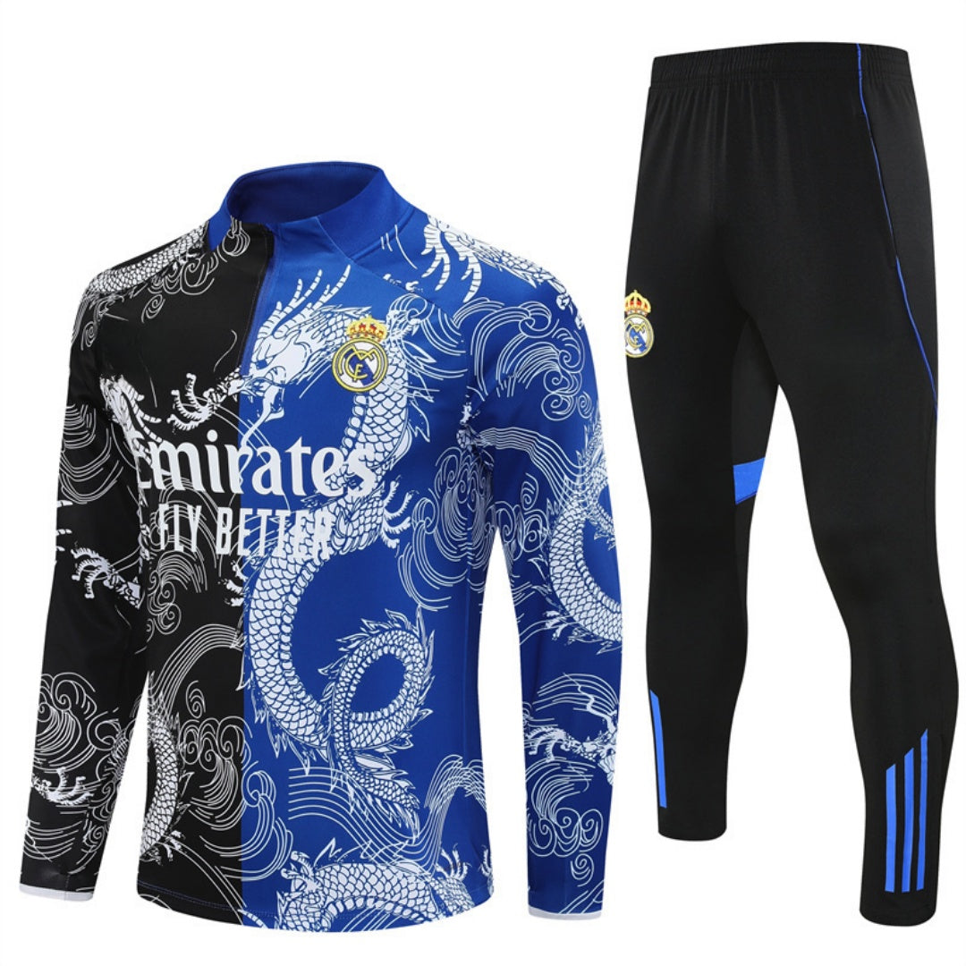 2025/26 Real Madrid Blue Dragon Football Kit Set
