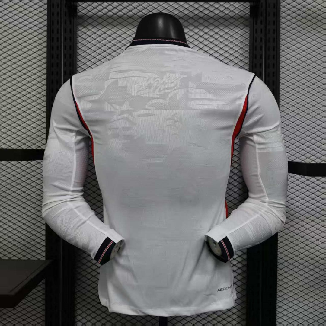 Maillot Angleterre Domicile 2025/26 – Version Joueur à Manches Longues