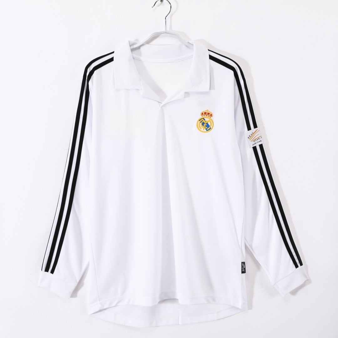 Maillot Rétro Real Madrid Domicile 2002-2003 à Manches Longues