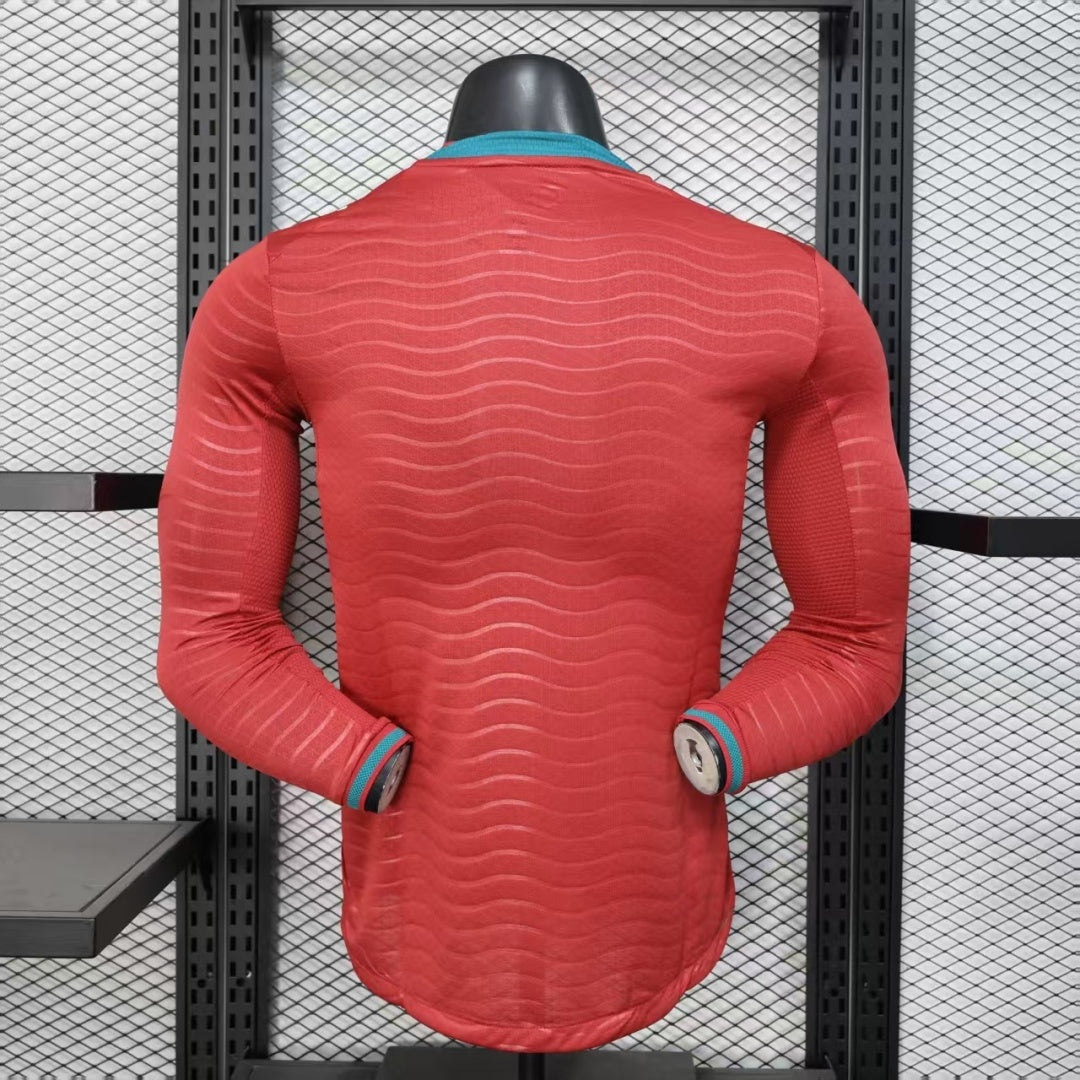 Maillot Portugal Domicile 2025/26 – Version Joueur à Manches Longues