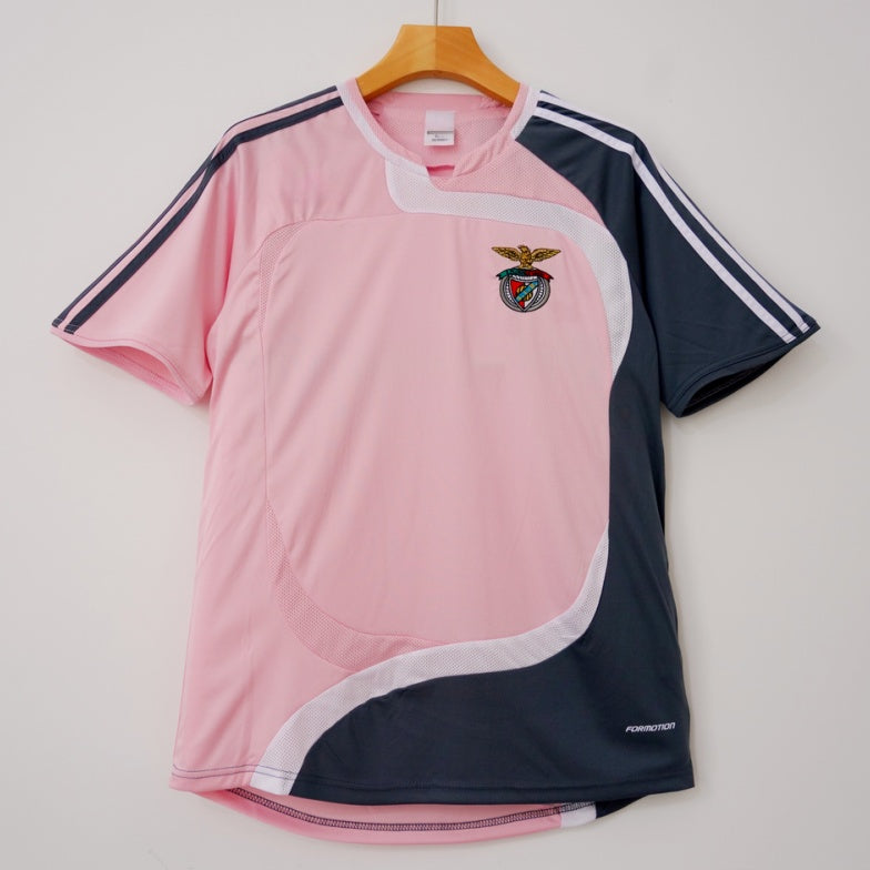 Maillot Rétro Benfica 2007-2008 Rose – Édition Vintage Élégante