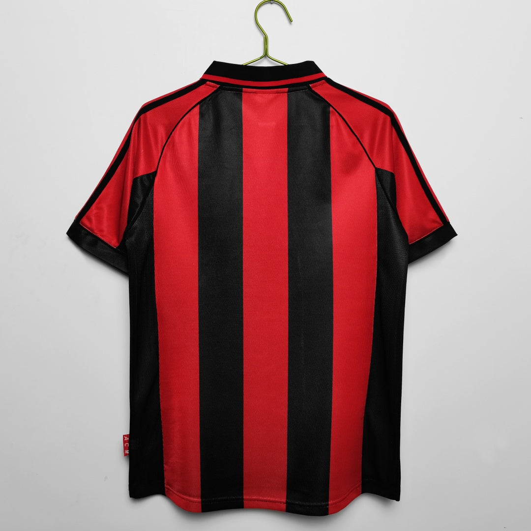 Maillot Rétro AC Milan Domicile 1998-1999 – Édition Vintage Iconique