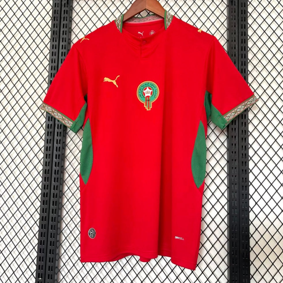 Maillot Maroc Domicile 2025/26 – Édition Officielle de l’Équipe Nationale