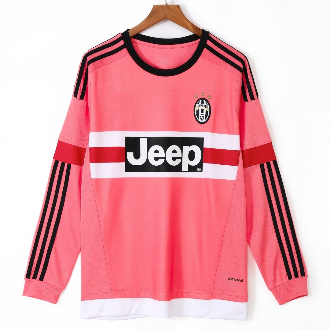 Maillot Juventus Extérieur 2015-2016 à Manches Longues – Style Rétro