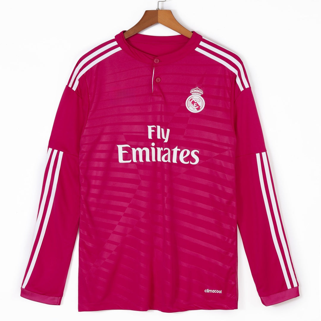 Maillot Rétro Extérieur du Real Madrid 2014-2015 à Manches Longues