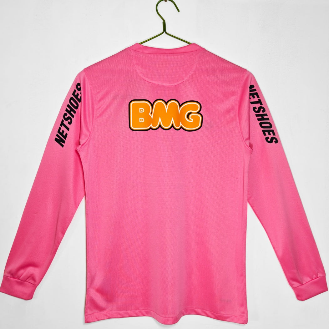 Maillot Rétro Santos 2011/2012 Rose à Manches Longues