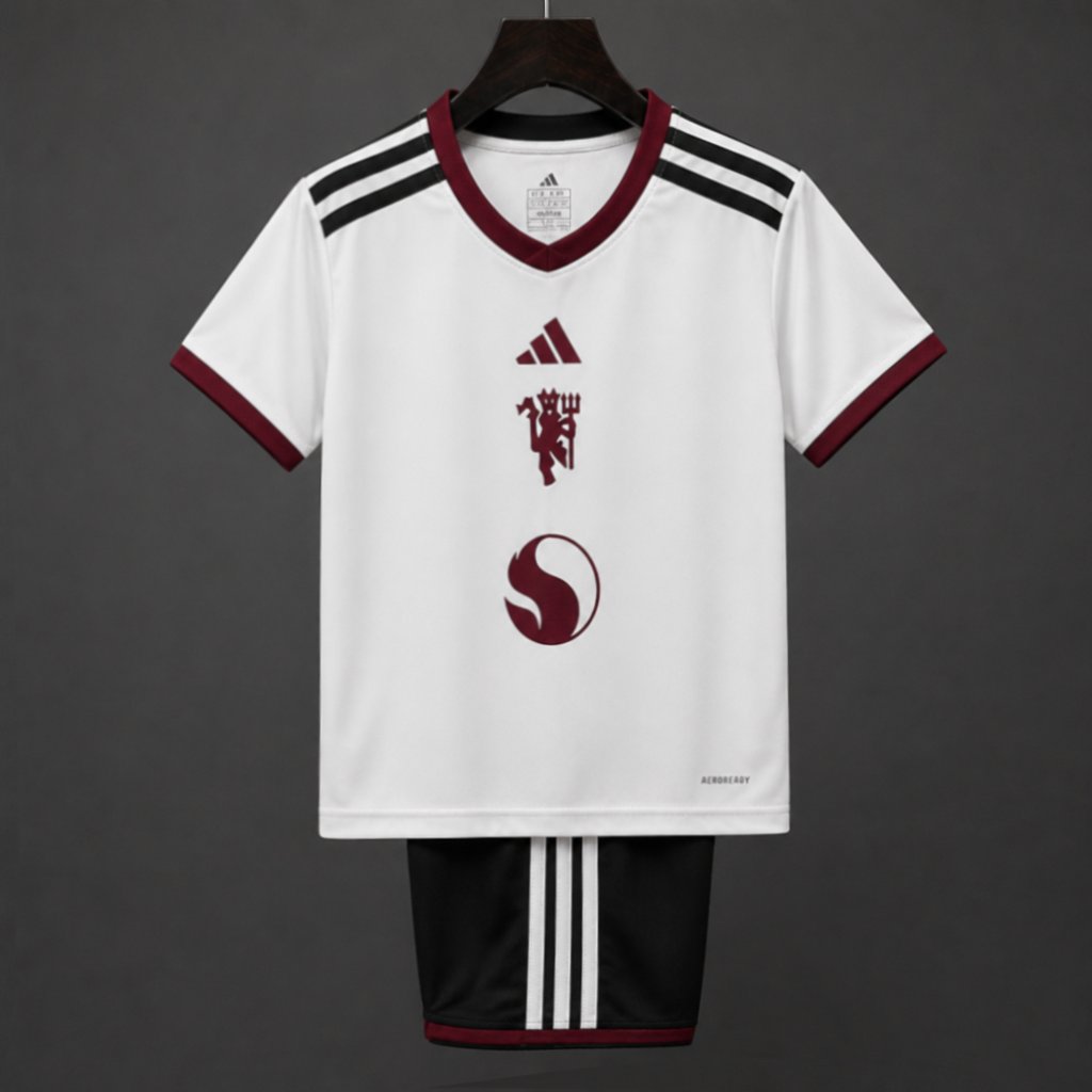 Ensemble Enfant Manchester United Third 2026/27 – Maillot et Short Officiels de Football