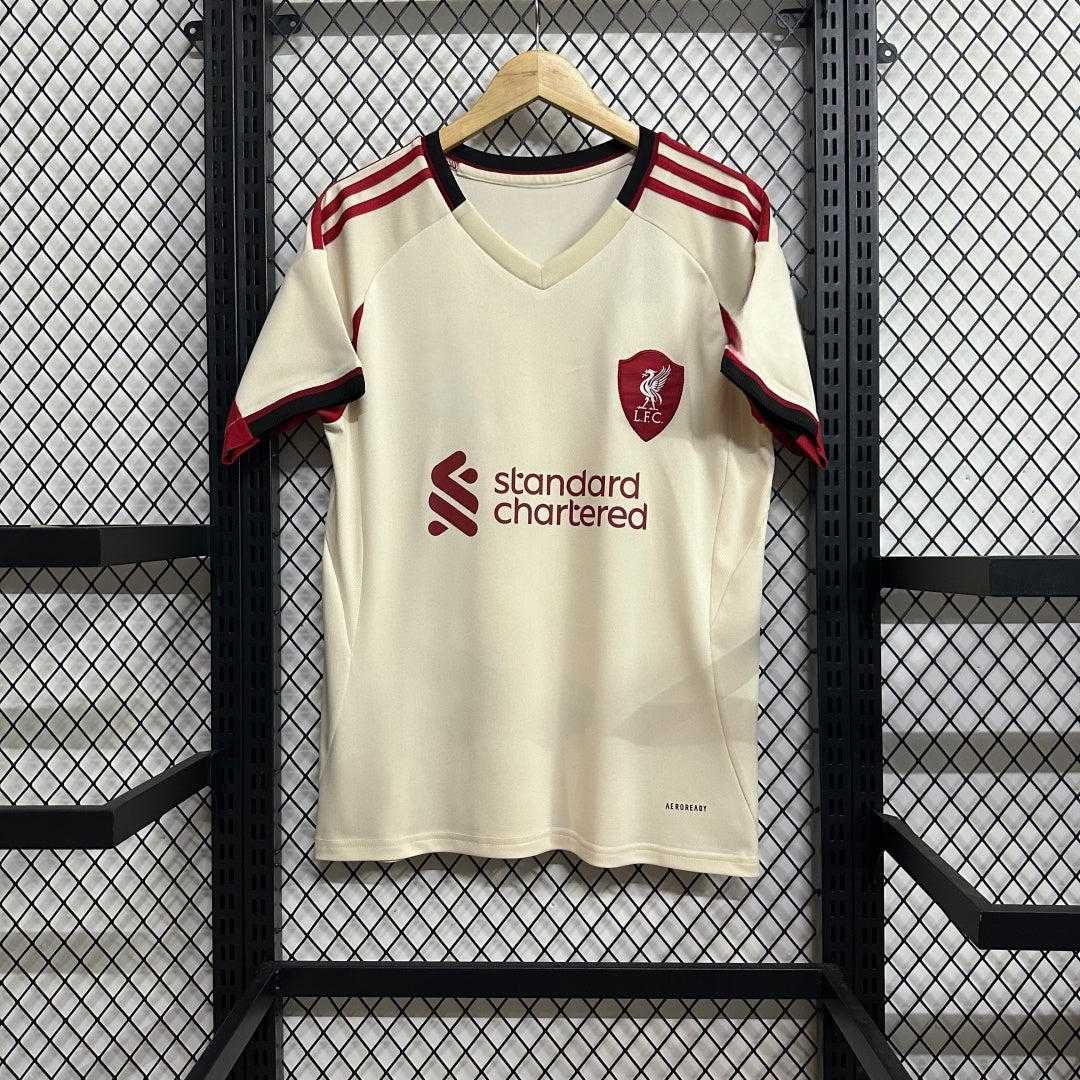 Maillot Extérieur Liverpool 2025/26 – Style Officiel des Reds