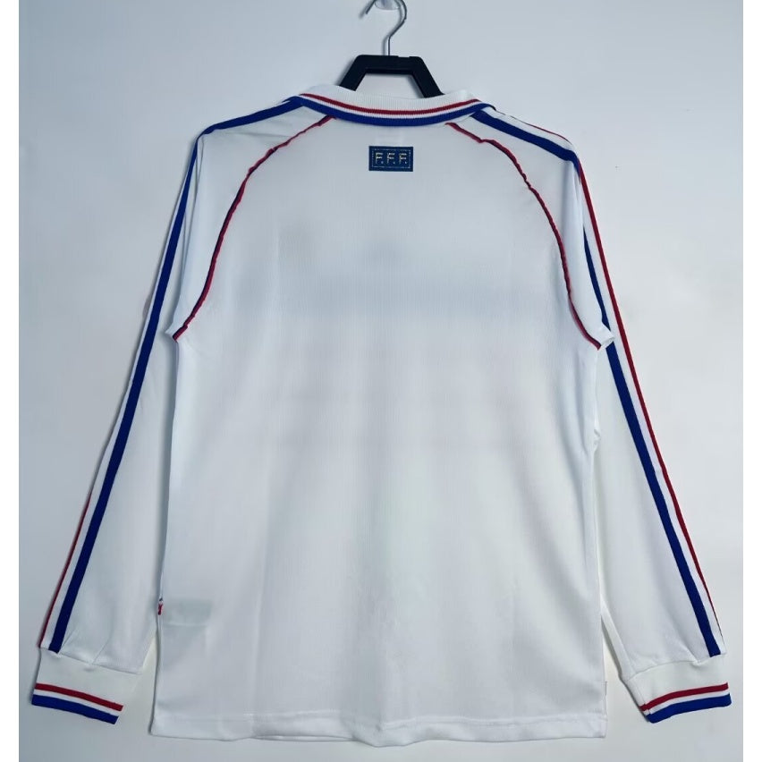 Maillot Rétro France 1998 Extérieur à Manches Longues – Style Football Classique