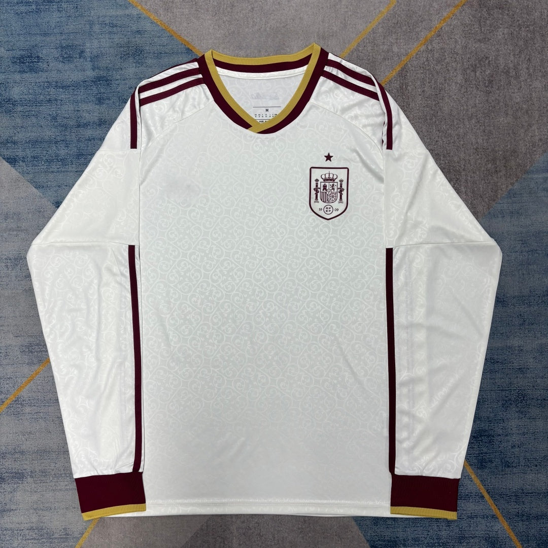 Maillot Extérieur Espagne 2026 à Manches Longues – Style Officiel et Confort Optimal