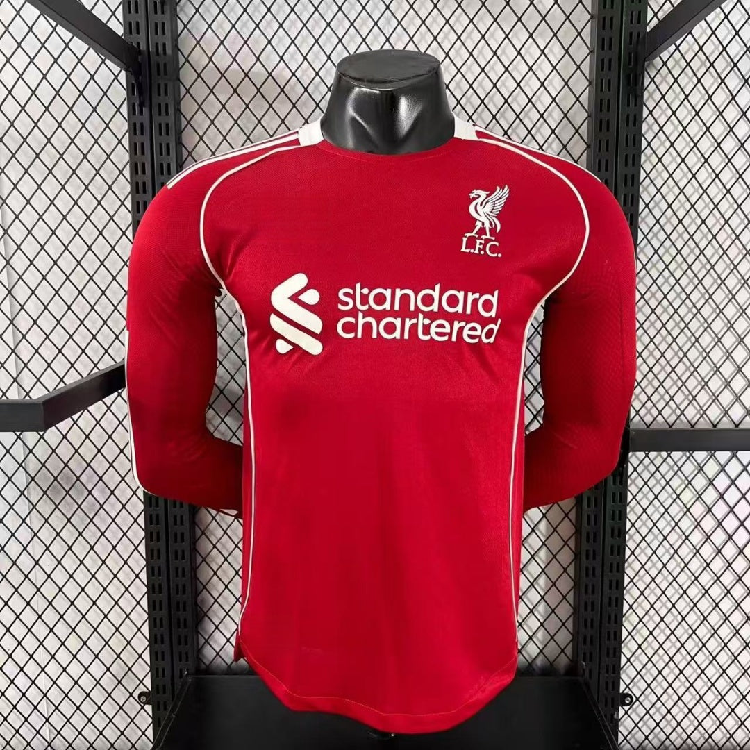 Maillot Liverpool Domicile 2025/26 Player à Manches Longues