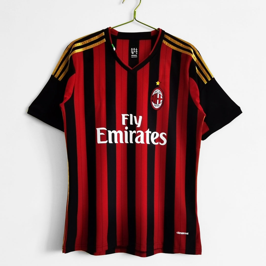 Maillot Rétro AC Milan Domicile 2013-2014 – Style Authentique et Iconique