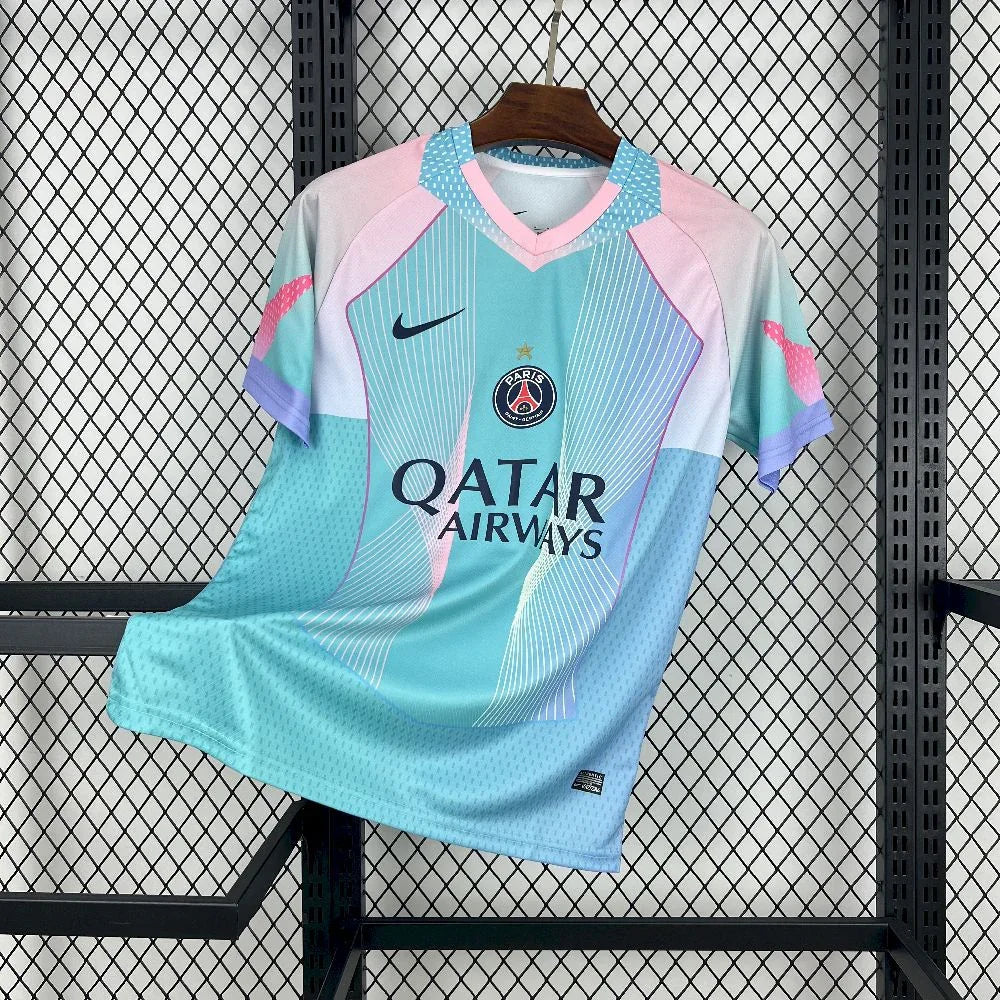 Maillot 25/26 PSG Édition Lumière Boréale Concept