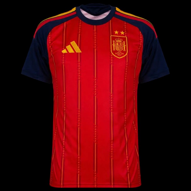 Maillot Espagne 2025/26 – 2 Étoiles emblématiques