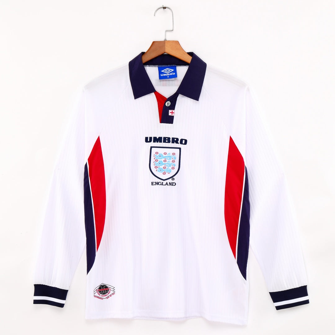 Maillot Rétro Angleterre 1998 – Domicile, Manches Longues