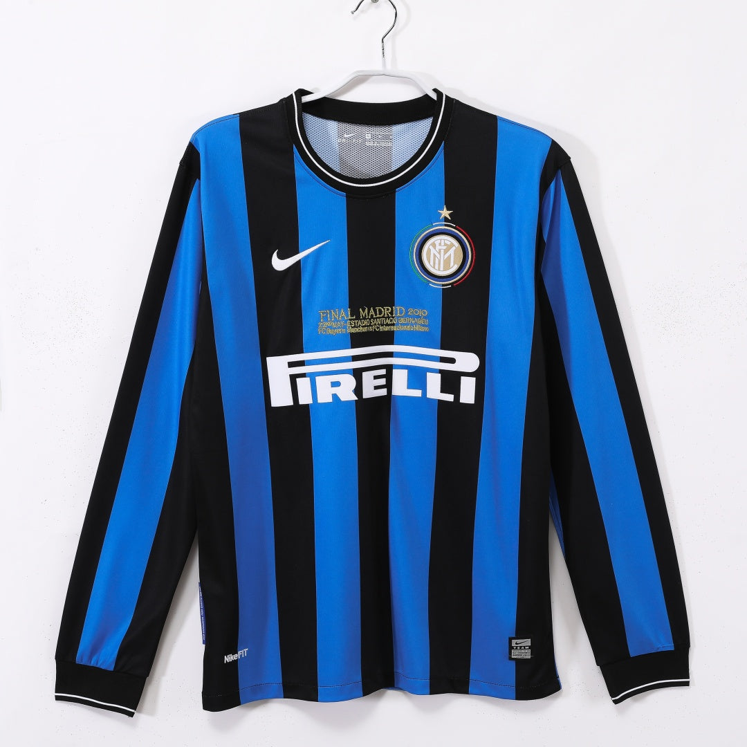 Maillot Rétro Inter Milan Domicile 2009-2010 à Manches Longues